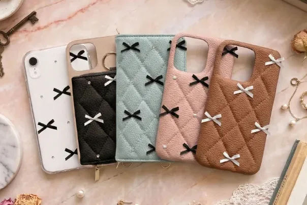 リボンシリーズのスマホケース