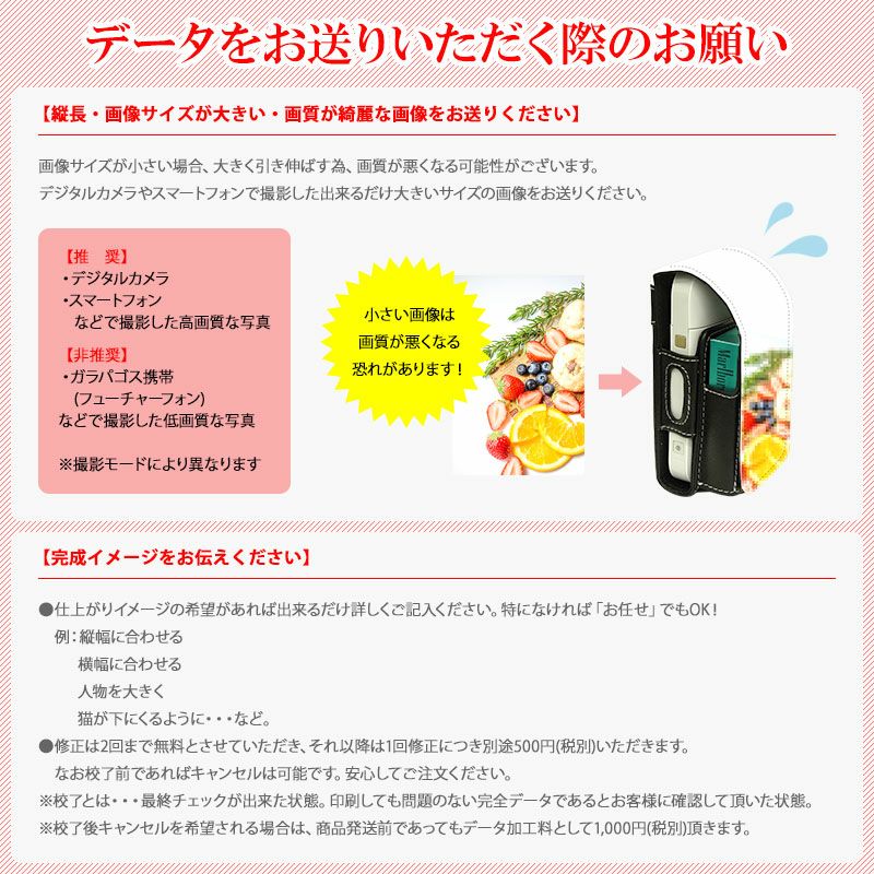 アイコスケースアイコスケース【オーダーメイド】iQOSケースカバーたばこタバコ煙草電子タバコ喫煙禁煙カラビナフック革皮レザーPUレザー印刷プリント写真オリジナルデザイン人気可愛いギフト2.4プラス2.4Plus対応メール便送料無料受注生産