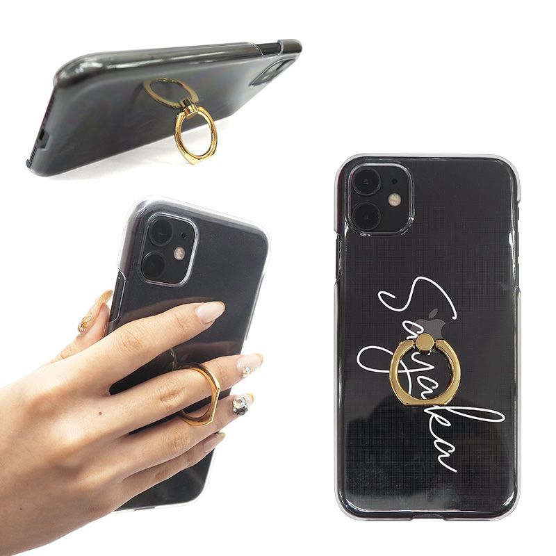 スマホケース ハード 全機種対応【クリアケース×名入れ印刷
