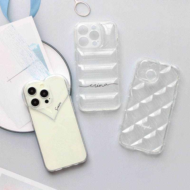 スマホケース スマホカバー iPhoneケース【TPU クリアシリーズ×名入れ 